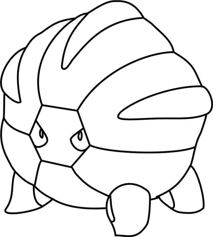 Desenho de Shelgon Pokemon para Colorir