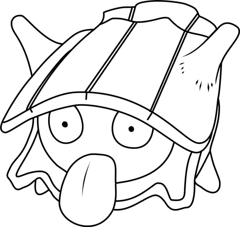Desenho de Shellder Pokemon para Colorir