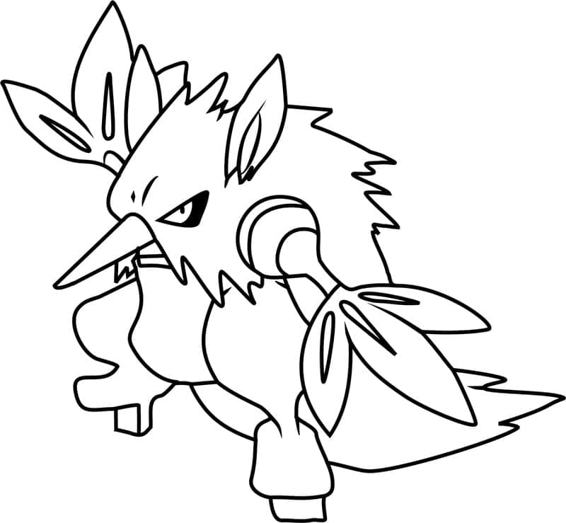 Desenho de Shiftry Pokemon para Colorir