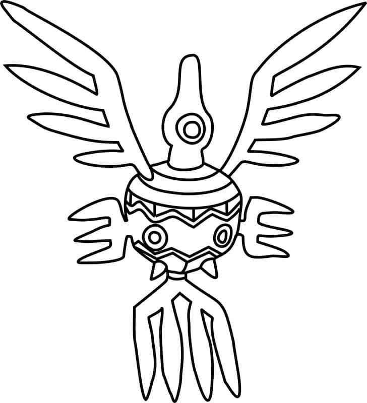 Desenho de Sigilyph Pokemon para Colorir