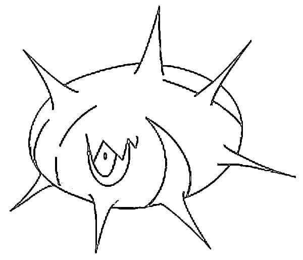 Desenho de Silcoon Pokemon para Colorir