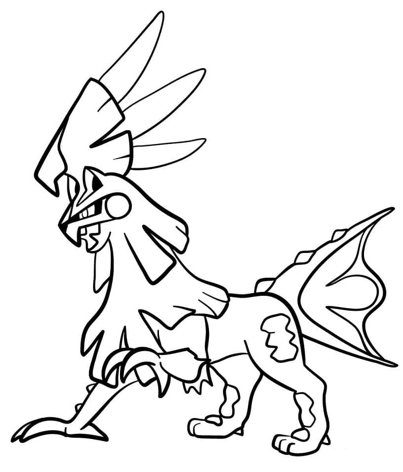 Desenho de Silvally Pokemon para Colorir
