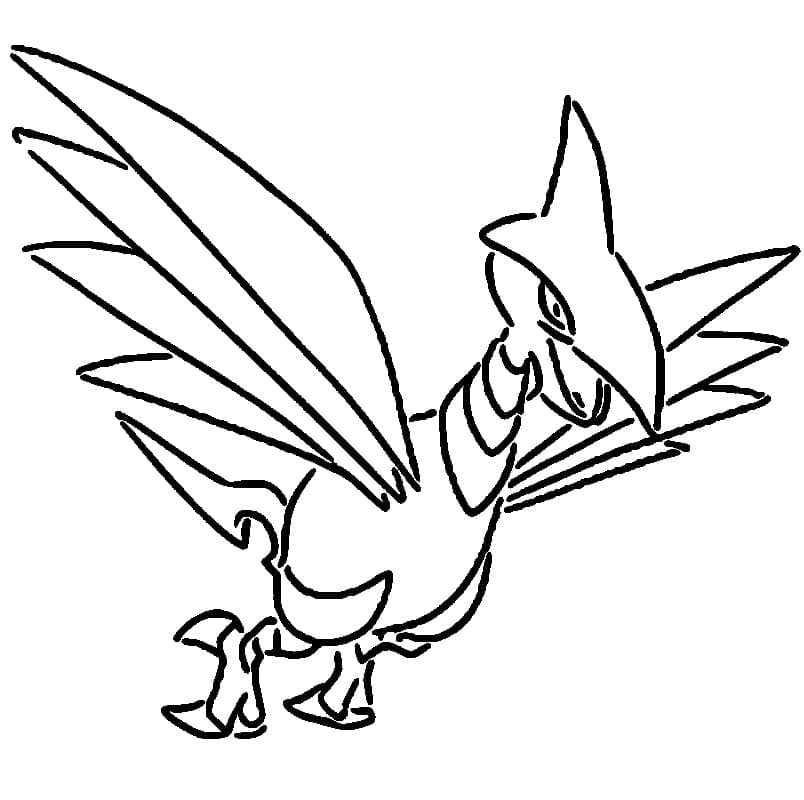 Desenho de Skarmory Pokemon para Colorir