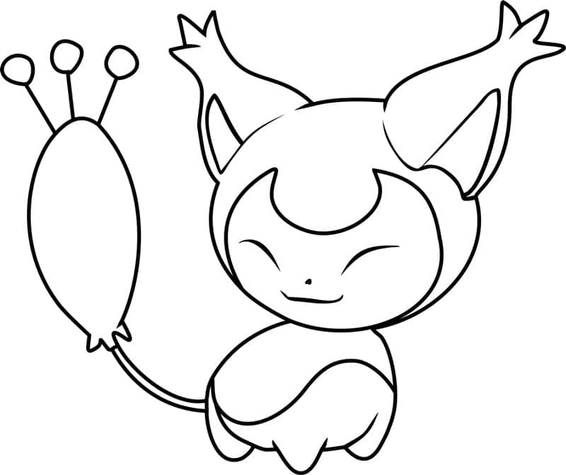 Desenho de Skitty Pokemon para Colorir