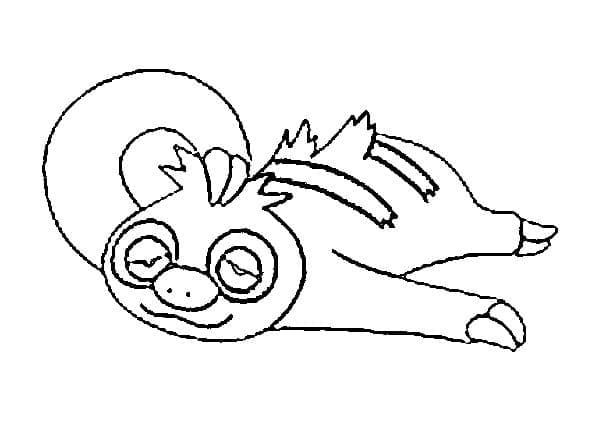 Desenho de Slakoth Pokemon para Colorir