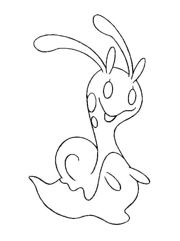 Desenho de Sliggoo Pokemon para Colorir