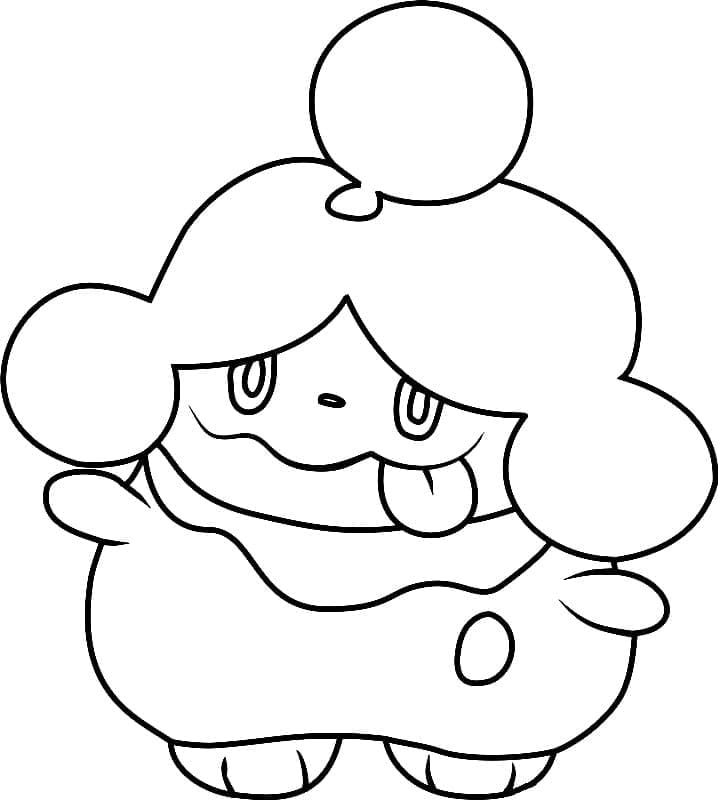 Desenho de Slurpuff Pokemon para Colorir