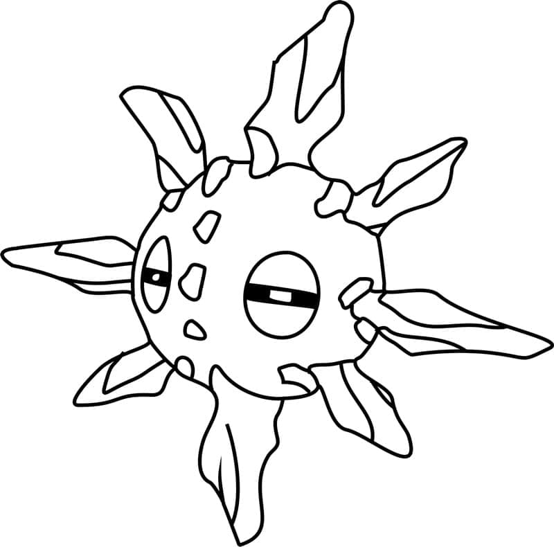 Desenho de Solrock Pokemon para Colorir