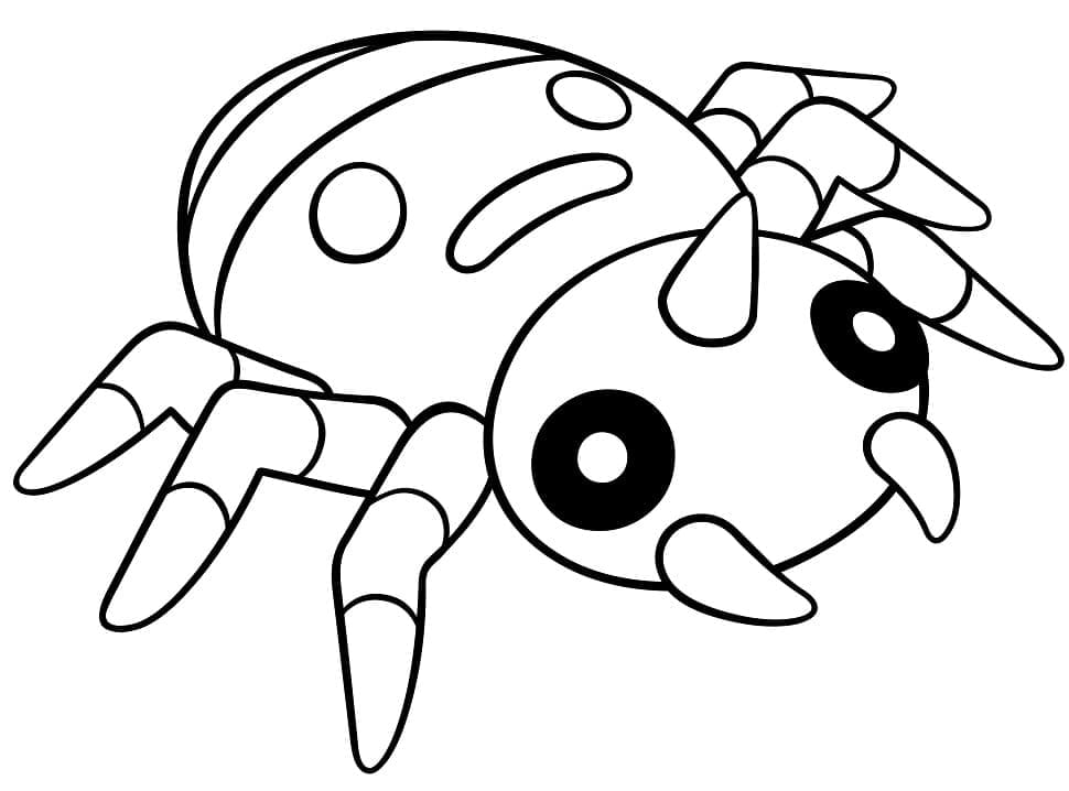 Desenho de Spinarak Pokemon para Colorir