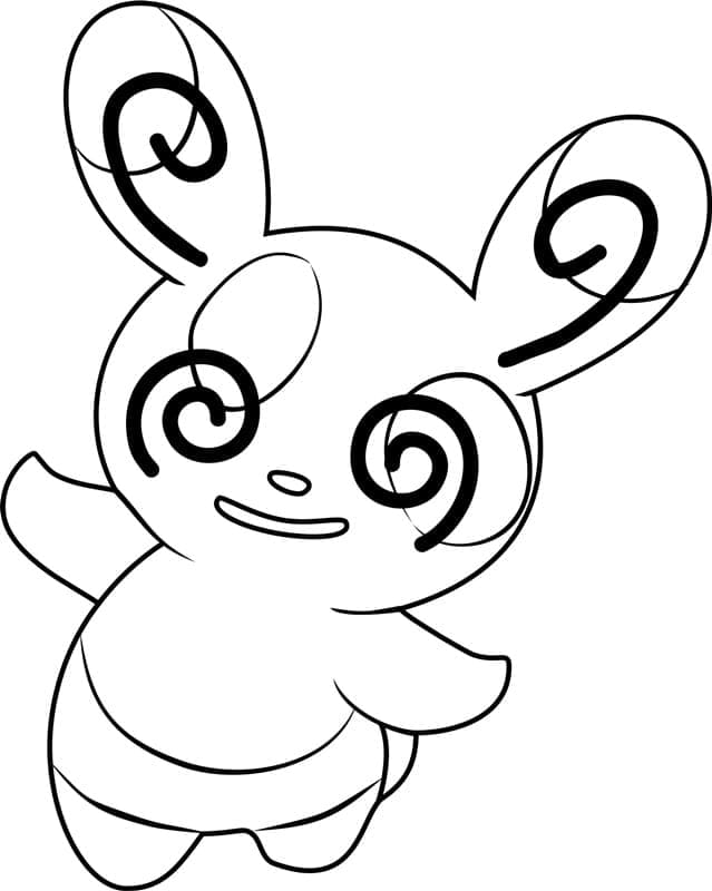 Desenho de Spinda Pokemon para Colorir