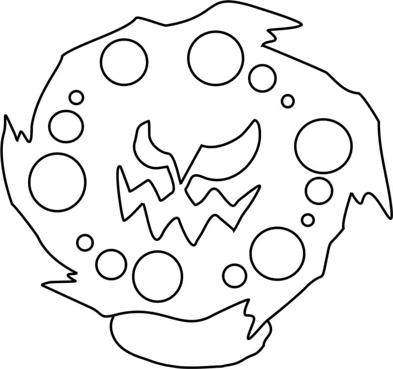 Desenho de Spiritomb Pokemon para Colorir