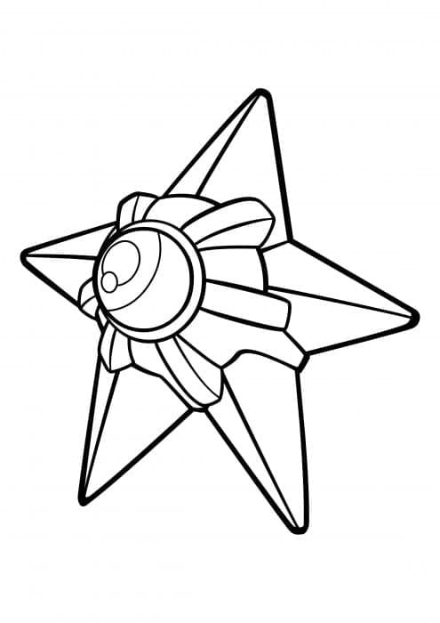 Desenho de Staryu Pokemon para Colorir