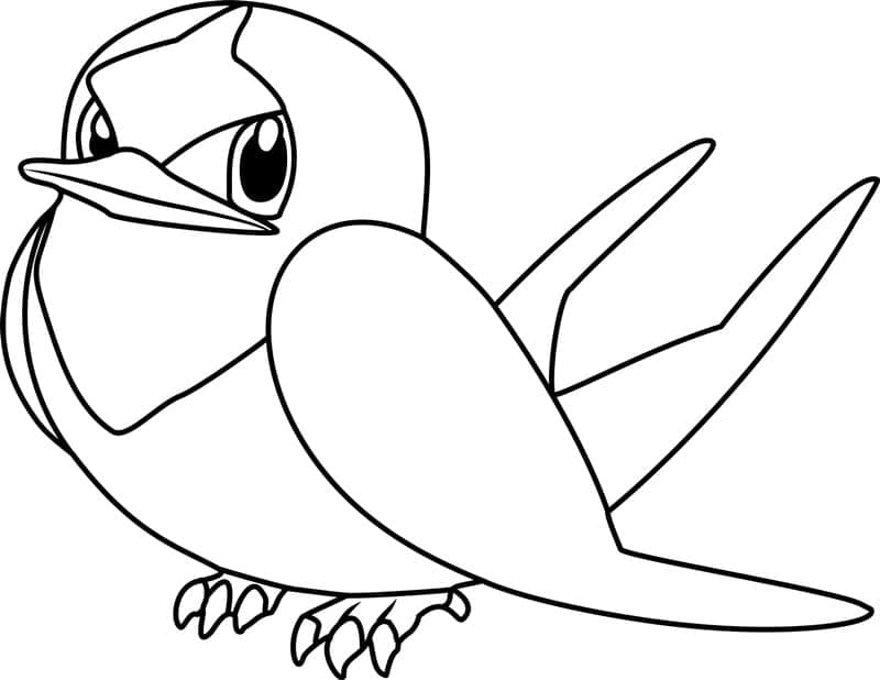 Desenho de Taillow Pokemon para Colorir