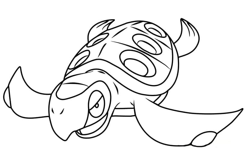 Desenho de Tirtouga Pokemon para Colorir