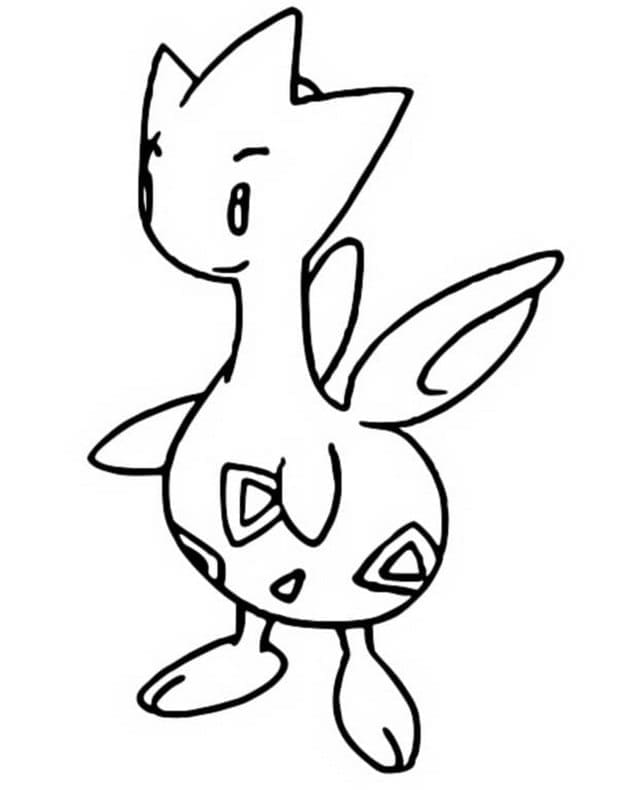 Desenho de Togetic Pokemon para Colorir
