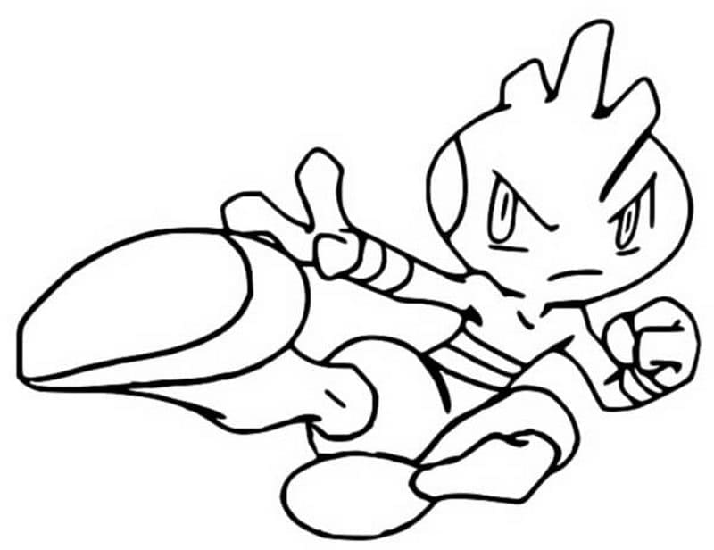 Desenho de Tyrogue Pokemon para Colorir