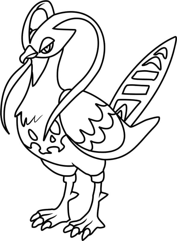 Desenho de Unfezant Pokemon para Colorir