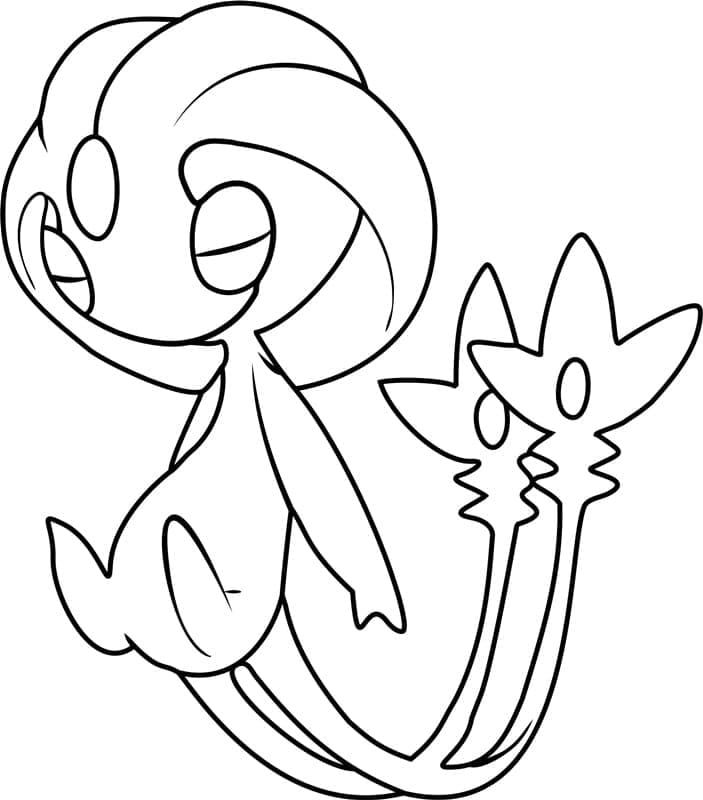 Desenho de Uxie Pokemon para Colorir