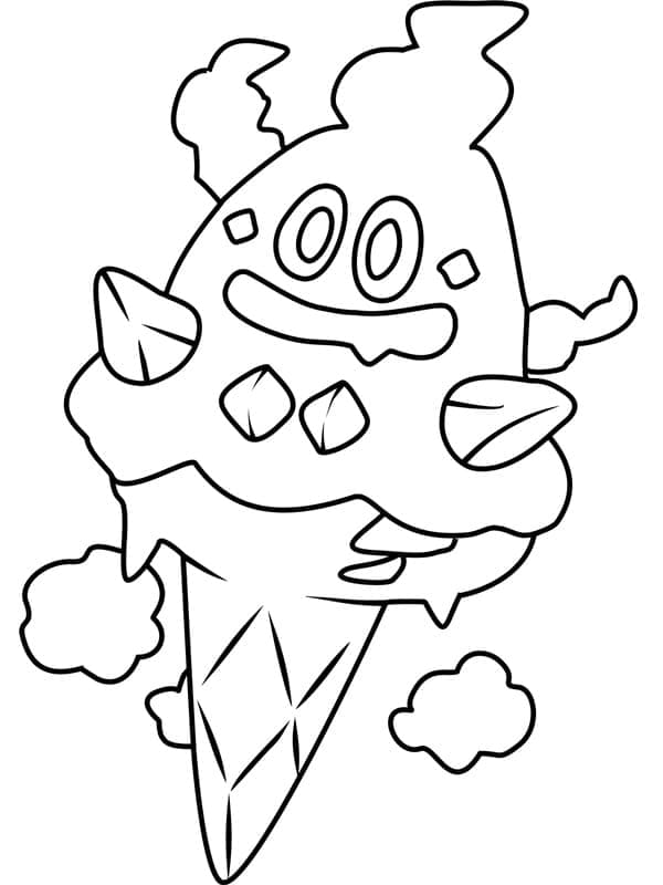 Desenho de Vanillish Pokemon para Colorir