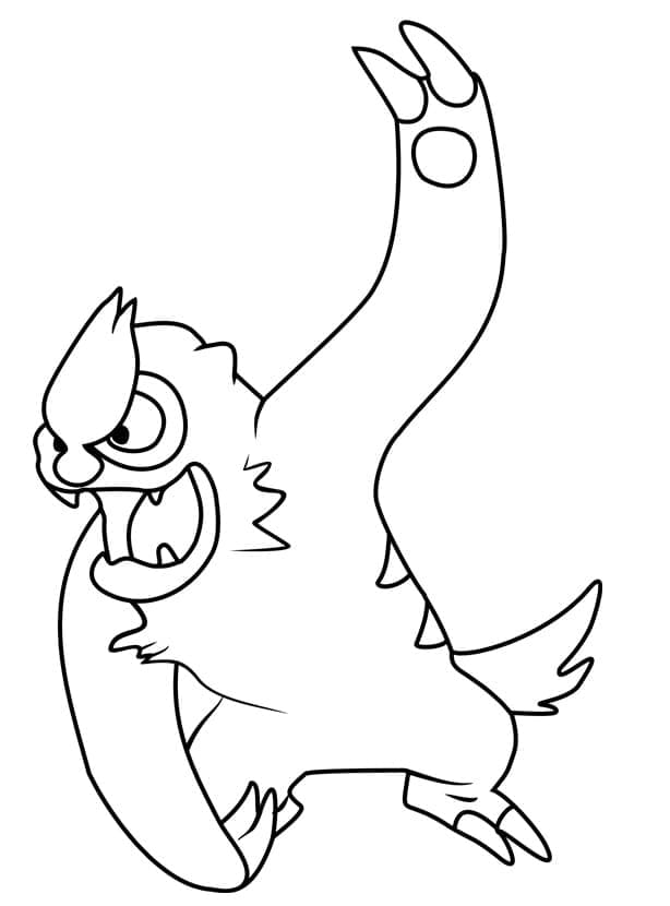 Desenho de Vigoroth Pokemon para Colorir