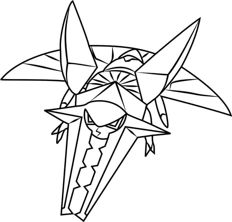 Desenho de Vikavolt Pokemon para Colorir