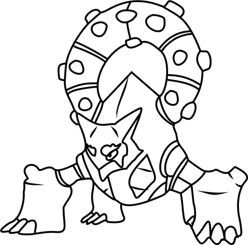 Desenho de Volcanion Pokemon para Colorir