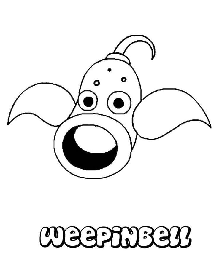Desenho de Weepinbell Pokemon para Colorir