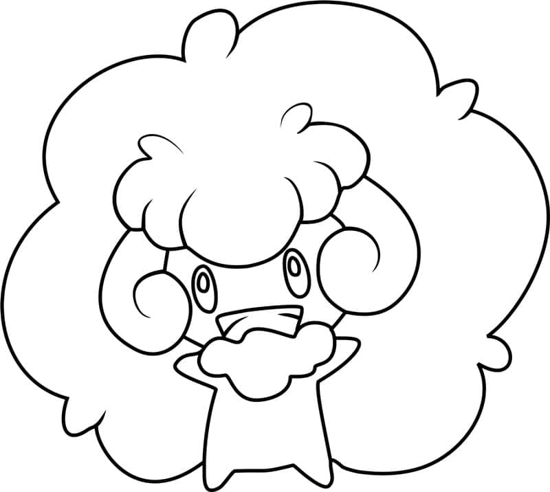 Desenho de Whimsicott Pokemon para Colorir