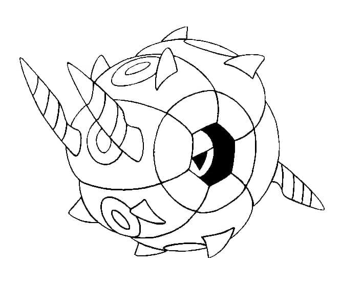 Desenho de Whirlipede Pokemon para Colorir