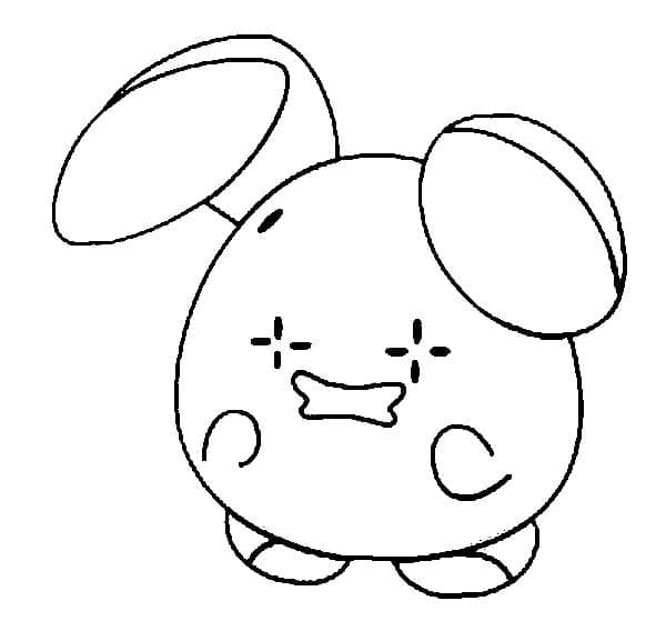 Desenho de Whismur Pokemon para Colorir