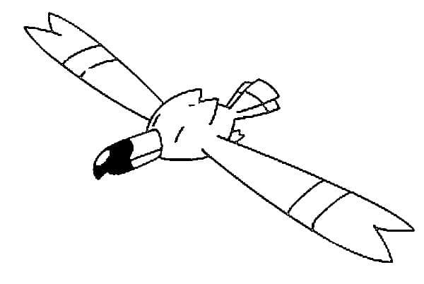 Desenho de Wingull Pokemon para Colorir