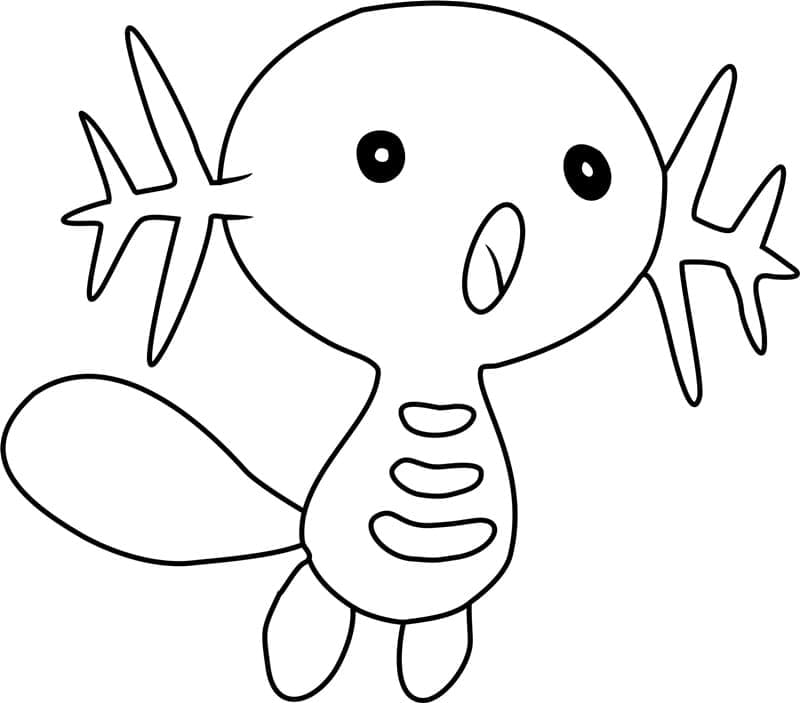 Desenho de Wooper Pokemon para Colorir