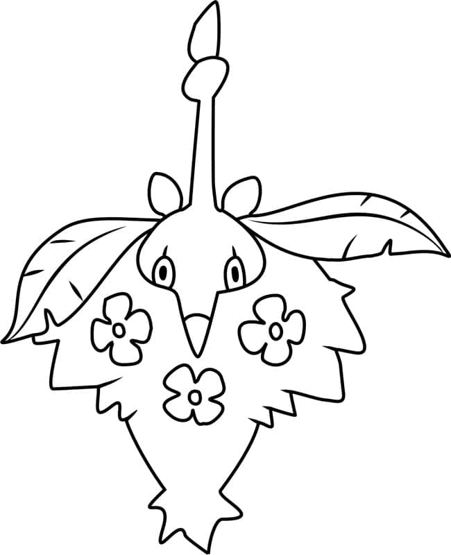 Desenho de Wormadam Pokemon para Colorir