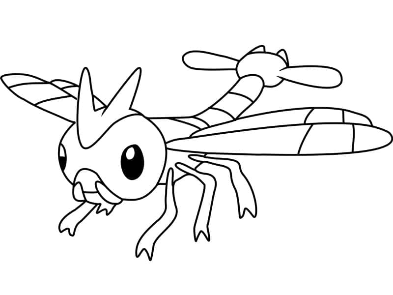 Desenho de Yanma Pokemon para Colorir