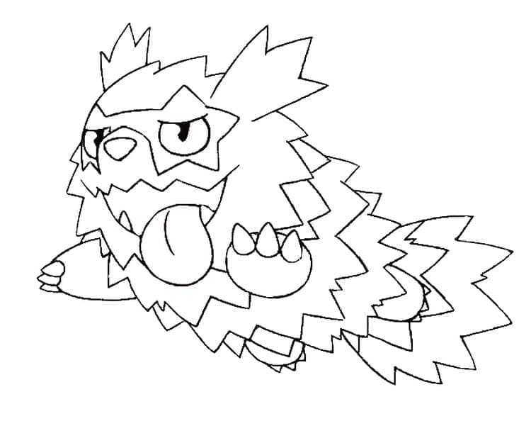 Desenho de Zigzagoon Pokemon para Colorir