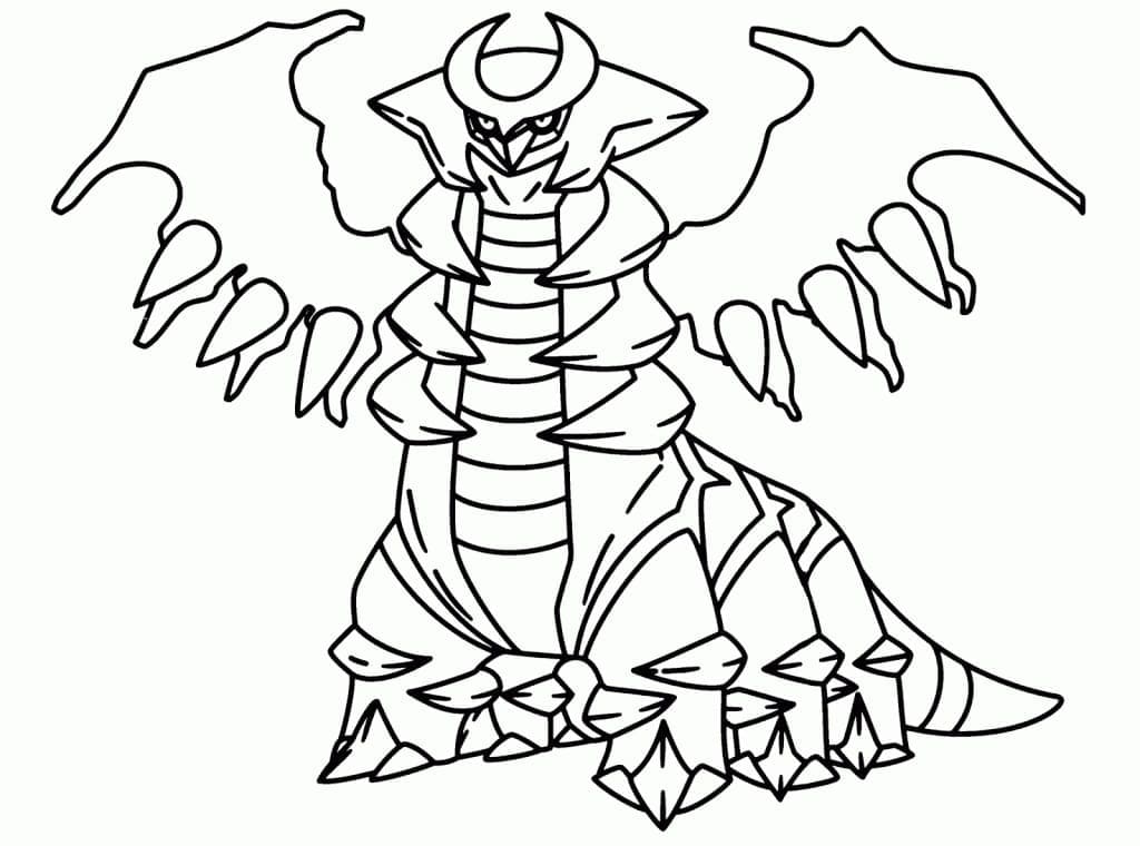 Desenho Giratina Pokemon para Colorir