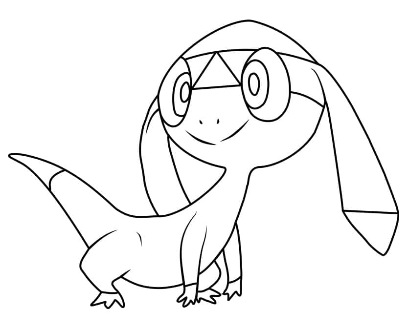 Desenho Helioptile Pokemon para Colorir