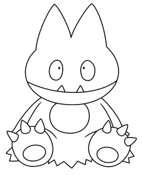 Desenho Munchlax Pokemon para Colorir