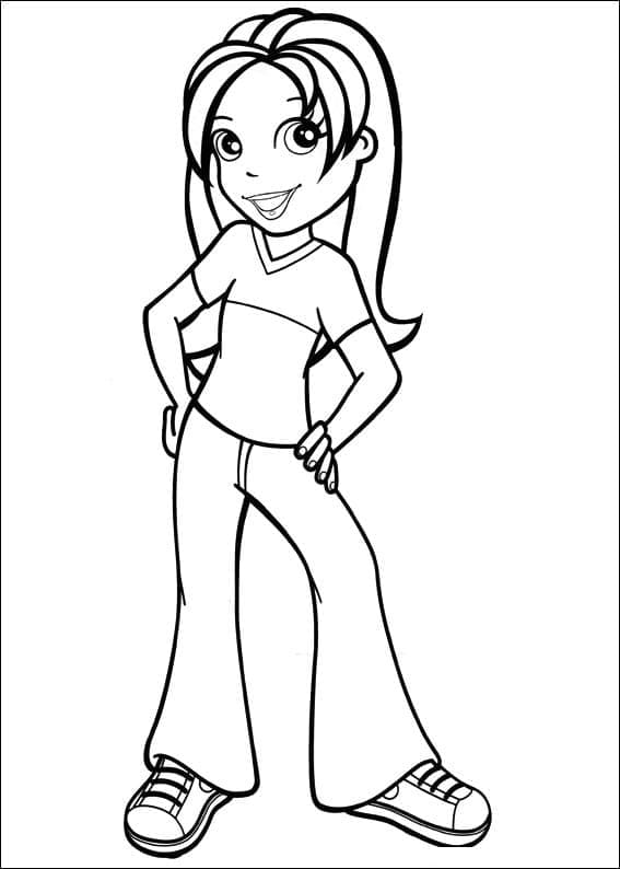 Desenho de Polly Pocket Download Pdf para Colorir