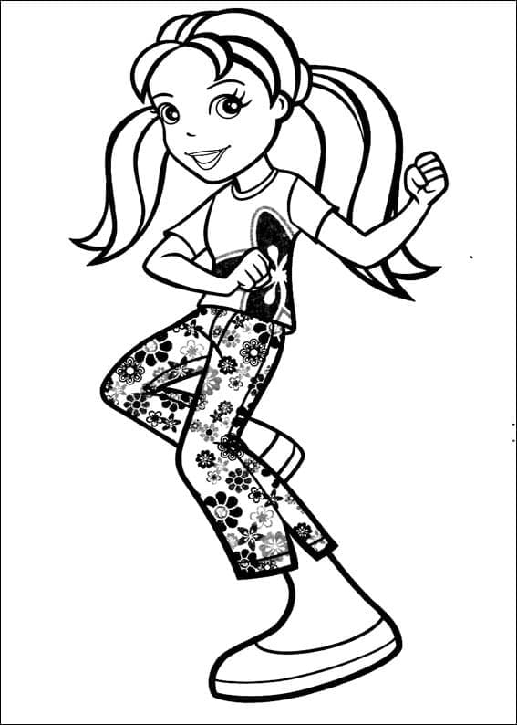 Desenho de Polly Pocket Download Pdf para Imprimir