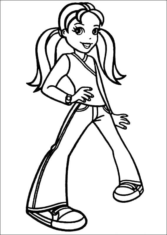 Desenho de Polly Pocket Grátis Pdf para Colorir
