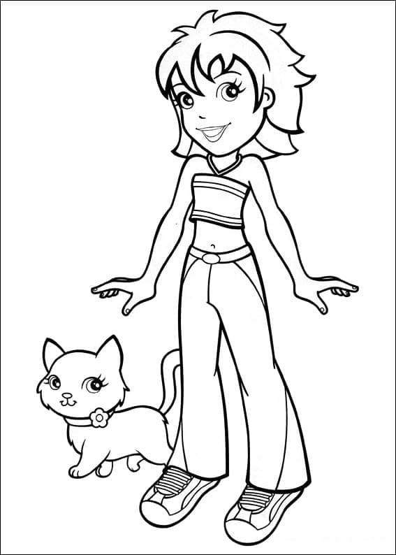 Desenho de Polly Pocket Imprimivel para Colorir