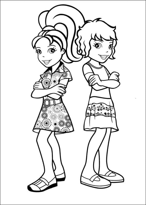 Desenho de Polly Pocket Imprimivel Pdf para Imprimir