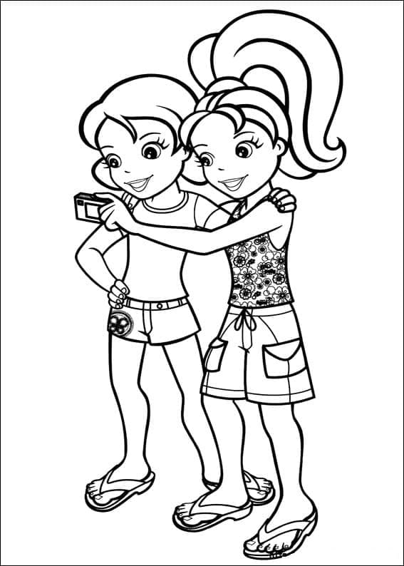 Desenho de Polly Pocket para Colorir Imprimivel