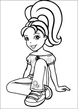 Desenho de Polly Pocket para Colorir Pdf grátis