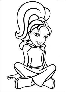 Desenho de Polly Pocket para Pintar Pdf grátis
