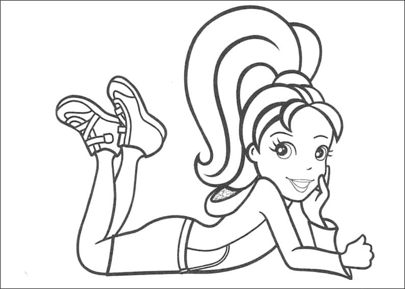 Desenho de Polly Pocket Pdf para Colorir