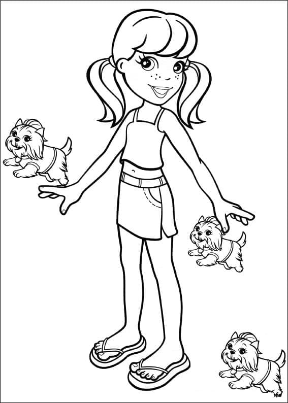 Desenho de Polly Pocket Pdf para Imprimir Grátis
