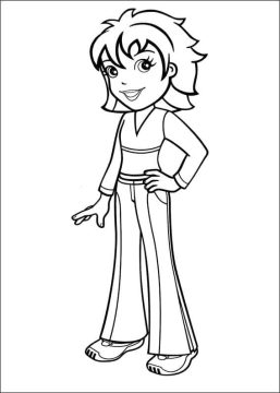 Desenho de Polly Pocket Pdf para Pintar e Colorir