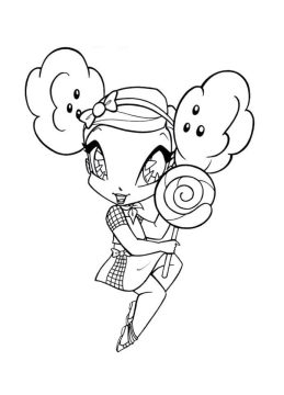 Desenho de Pop Pixie Caramel para Colorir